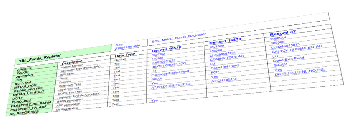 static instrument data 